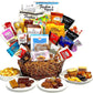 Hand-Crafted 33 Piece Customizable Chocolate Gift Basket Of Gourmet Chocolates, Cookies, And Crunches. Tasty Treats Selected For
