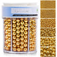 Sprinkles for Cake Decorating, 11Oz Gold Pearl Sprinkles 6 Sizes Mix for Cake Cupcake Ice Cream Donuts Cookie Baking Toppings