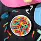 Trolli Sour Brite Crawlers, Candy, Cherry-Lemon, Strawberry-Grape & Orange-Lime, Sweet And Sour, Gummy Worms, 7.2 Oz
