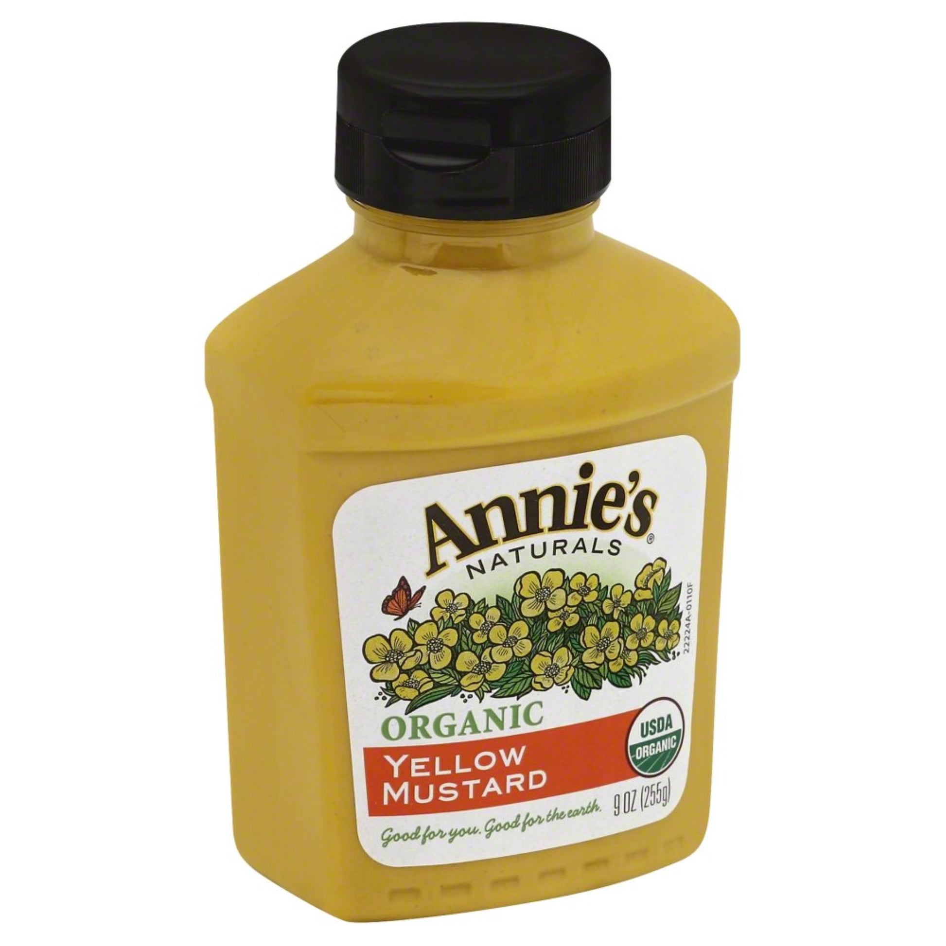 Annies Homegrown, Mustard Yellow Org, 9 Oz, (Pack Of 12)