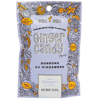 Gem Gem Ginger Chews Chewy Candy