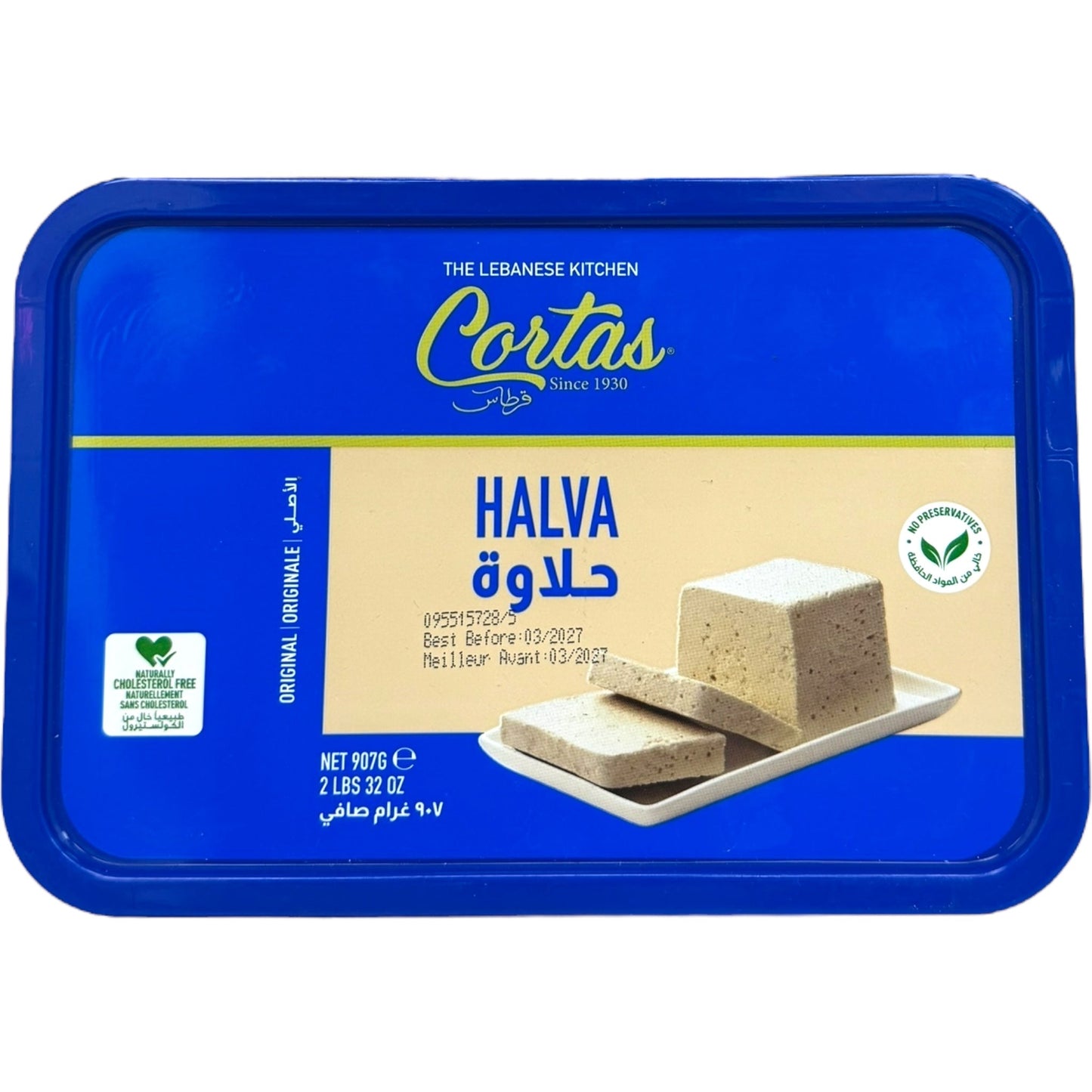 Cortas 907g Plain Halva Dessert