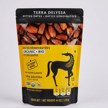 Terra Delyssa Organic Pitted Dates 1.25kg- Deglet Noor No Sugar Added