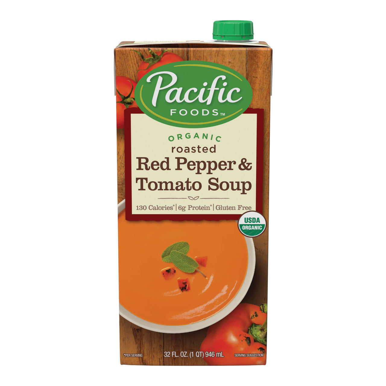 Pacific Natural Org Creamy Roasted Pepper & Tomato Soup (12X32 Oz)