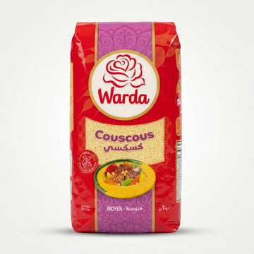Warda Couscous Moyen 1kg (2.2 lbs) - Premium Medium Grain