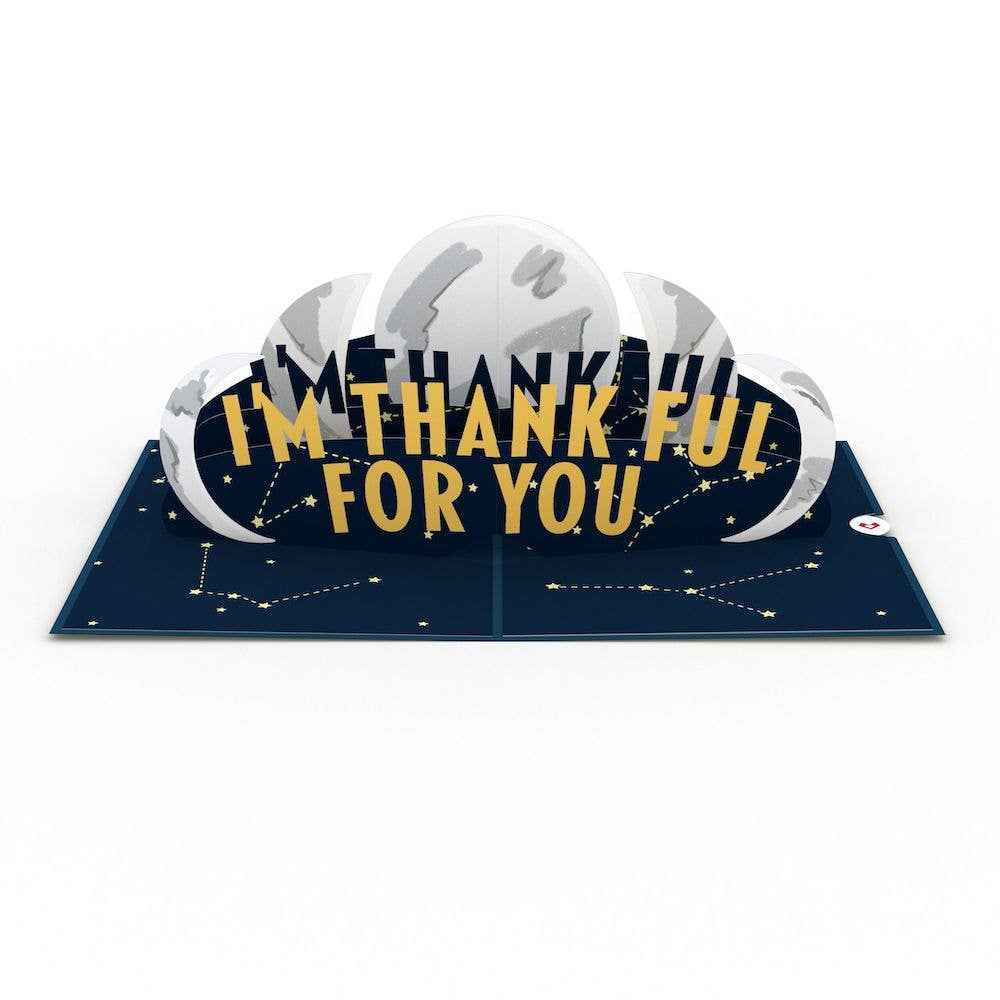 Thank You Moon Phases 5''x7'' Card, Thank You Card