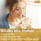 Premium Golden Milk Powder - Turmeric, Cinnamon, Ginger & Black Pepper – Natural Spice Blend for Lattes, Smoothies & Baking