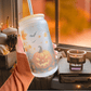 Halloween Frosted Pumpkin Iced Coffee Cup – Fall Glass Tumbler Gift