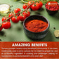 Premium Tomato Powder – 100% Pure Dehydrated Tomato – Non-GMO, Vegan, Gluten-Free, No Additives – Rich Color & Flavor – Great for Cooking, Seasoning, Sauces & More
