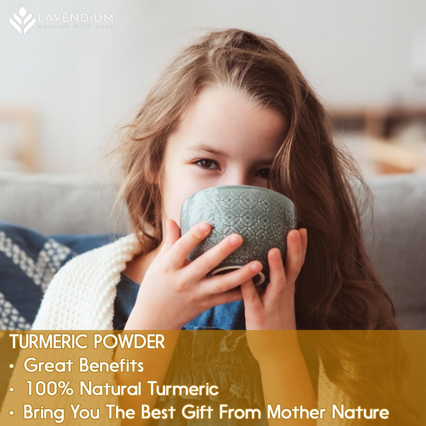 Turmeric Powder, 100% Natural & Pure, Ground, Seasoning Root Powder, No Additives, No Gluten, Vegan