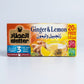 Alattar Ginger & Lemon Tea 20 Tea Bags - Triple Strength Natural Herbal Blend