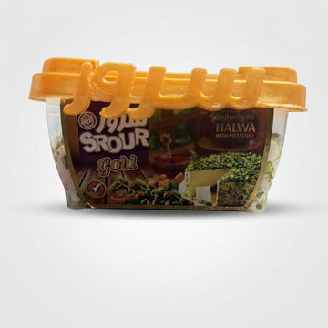 Srour Gold Halwa with Pistachio 350g - Premium Middle Eastern Dessert