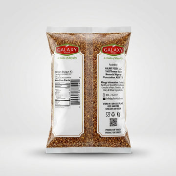 Galaxy Foods Brown Bulgur #3 2 lbs - Premium Turkish Wheat Grain