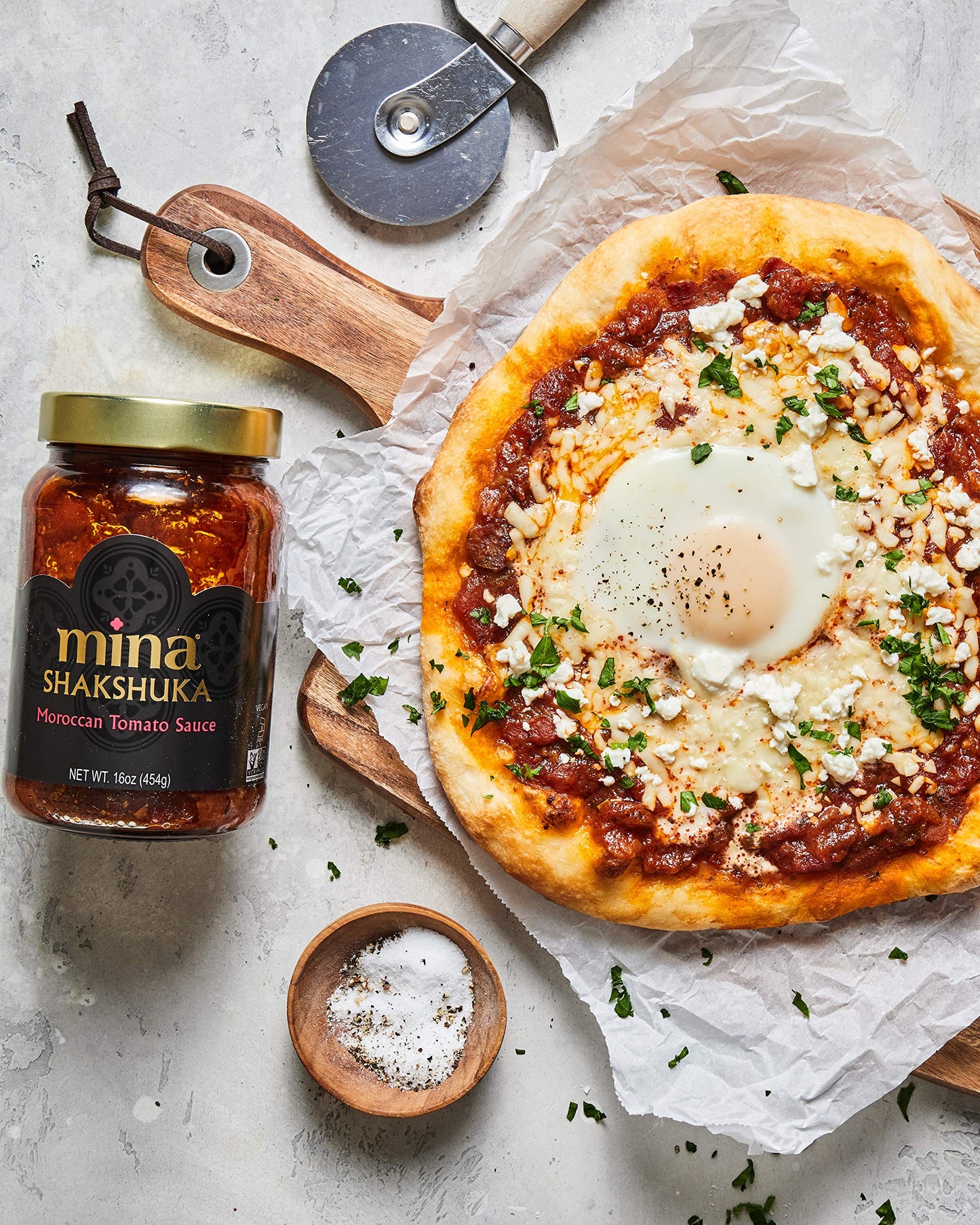Mina Shakshuka Sauce, Moroccan Tomato Sauce, 147 Oz Sugar Free Sauce, Keto Friendly, Perfect To Use As Pasta Sauce And Simmer Sa