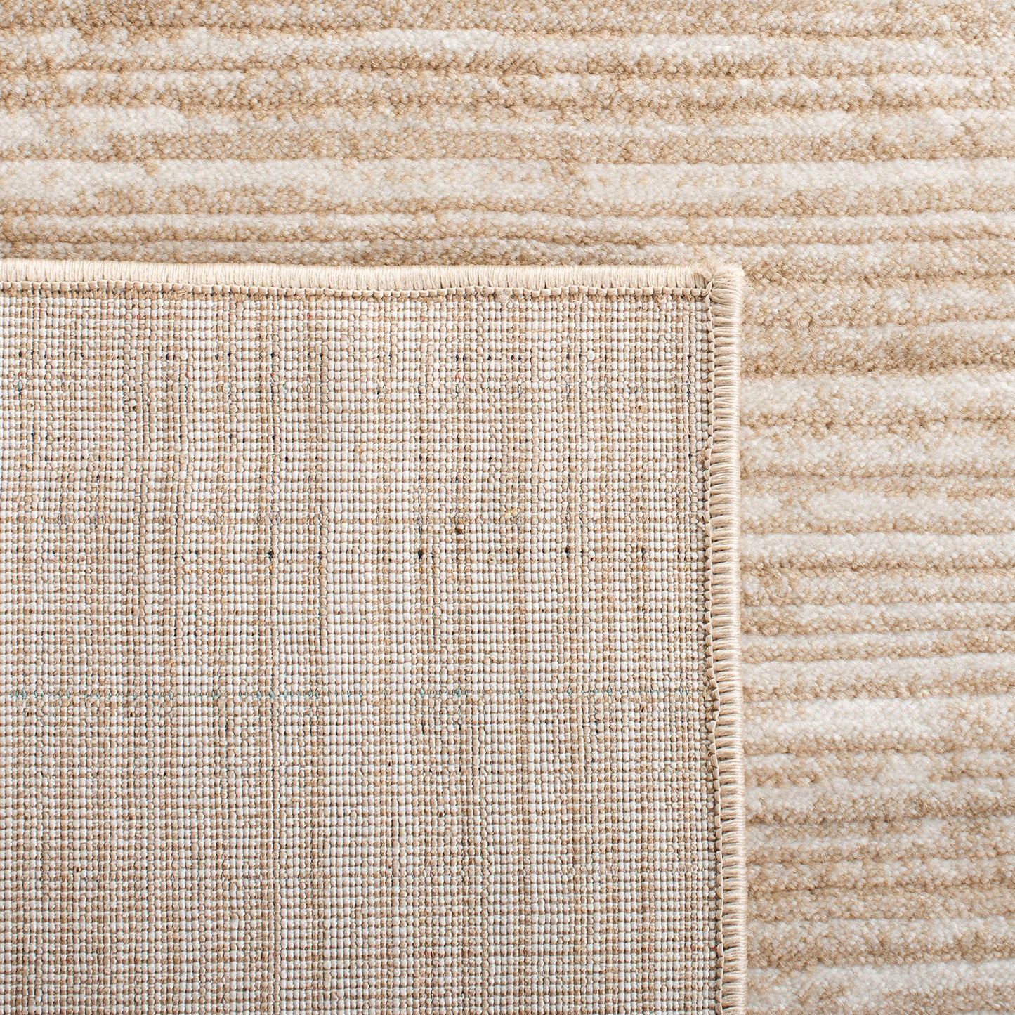 Safavieh Vision Collection 67 Square Cream Vsn606F Modern Ombre Tonal Chic Non-Shedding Living Room Bedroom Dining Home Office A