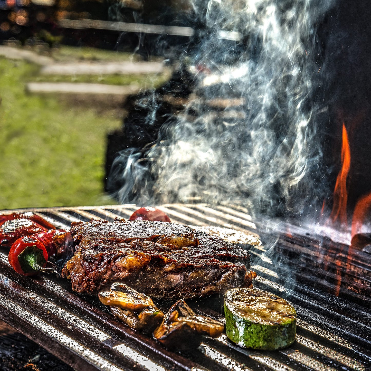 Smokehouse by Thoughtfully, Gourmet Grilling Spice Set in Mini Glass Bottles, Vegan and Vegetarian, Grill Seasoning Flavors Incl