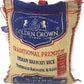 Golden Crown Basmati Rice - 10LB (160 oz) | Naturally Aromatic, Gluten-Free, Extra Long Grains, Vegan, Halal, Kosher