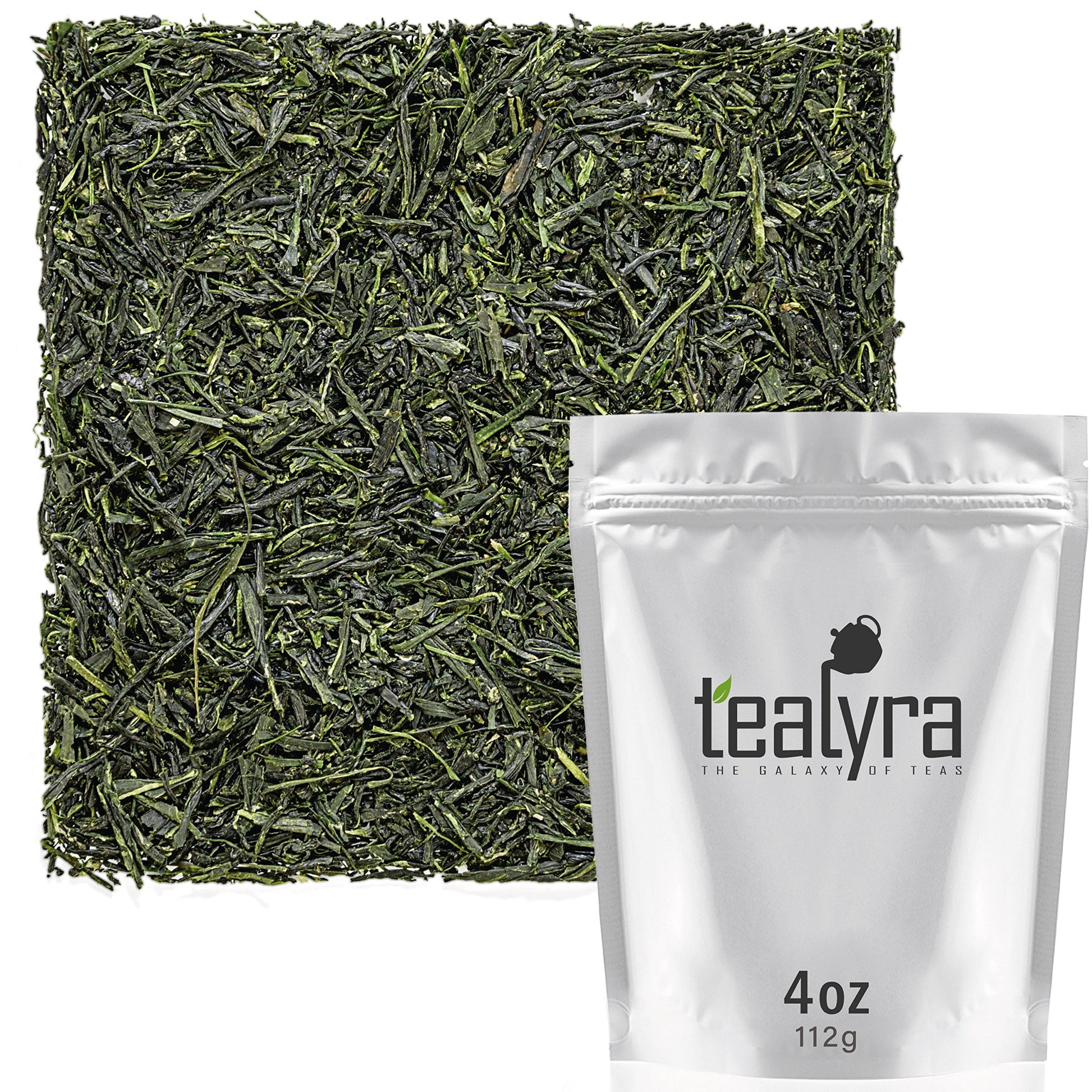Tealyra Hibi Uji Gyokuro Green Loose Leaf Tea - Rich Umami, Medium Caffeine - 112g (4-ounce)