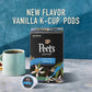 Peets Coffee Flavored Light Roast K-Cup Pods - Vanilla 22 Count - Caramel Brûlée