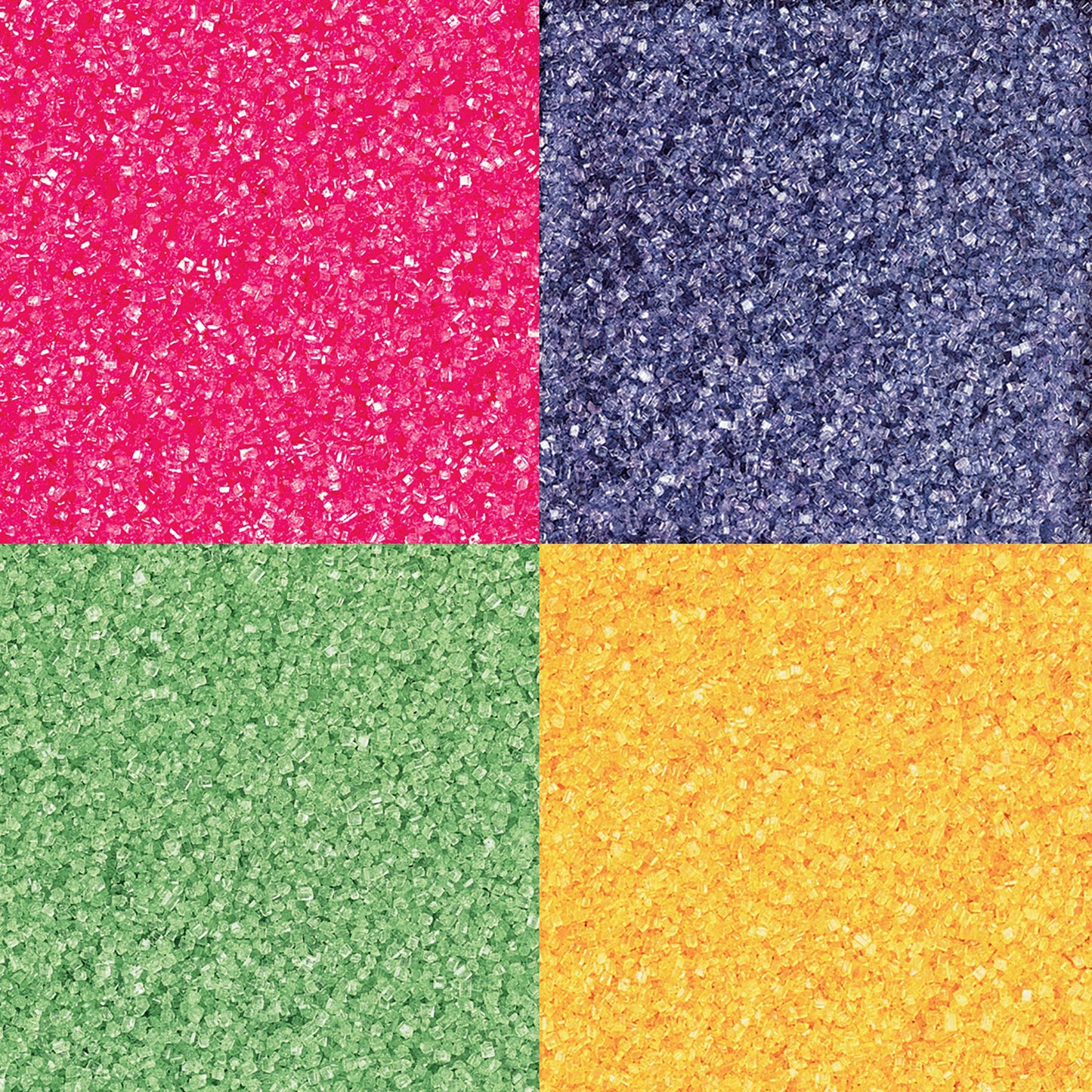 Wilton Bright 4-Color Sugar Sprinkles & Black Sugar Pearls Decorating Bundle, 4.4 oz & 4.8 oz