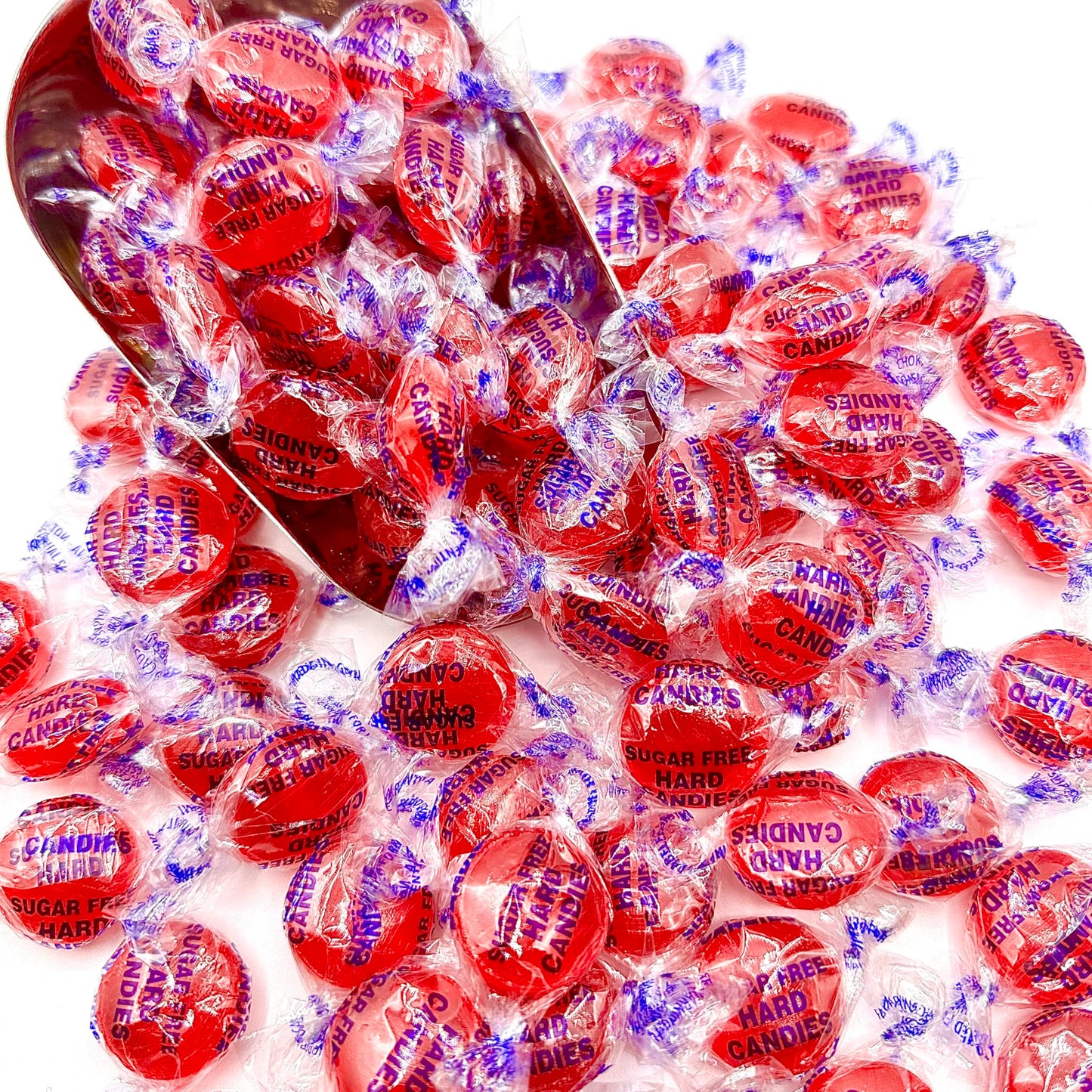 Fusion Sweets Sugar Free Cinnamon Hard Candy - 2lb Bulk Bag, Individually Wrapped, Red, Approx. 150 Pieces