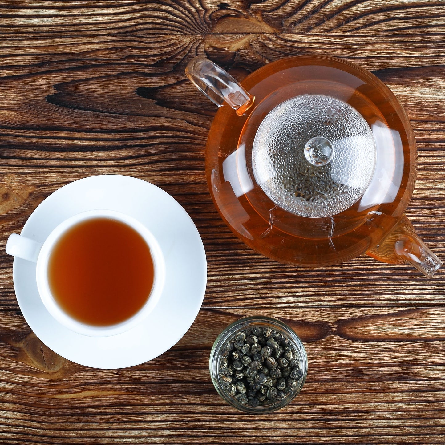 Tealyra Imperial Jasmine Dragon Pearls Loose Leaf Green Tea 113g (4 oz) - Fragrant Jasmine Flavor, Tonic Effect