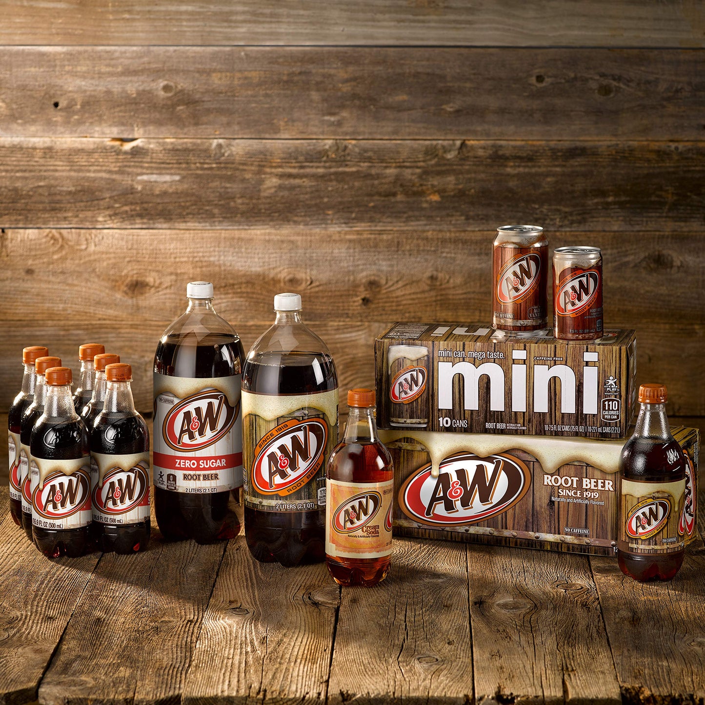 A&W Zero Sugar Root malt-inspired Soda  12 fl oz cans  12 pack
