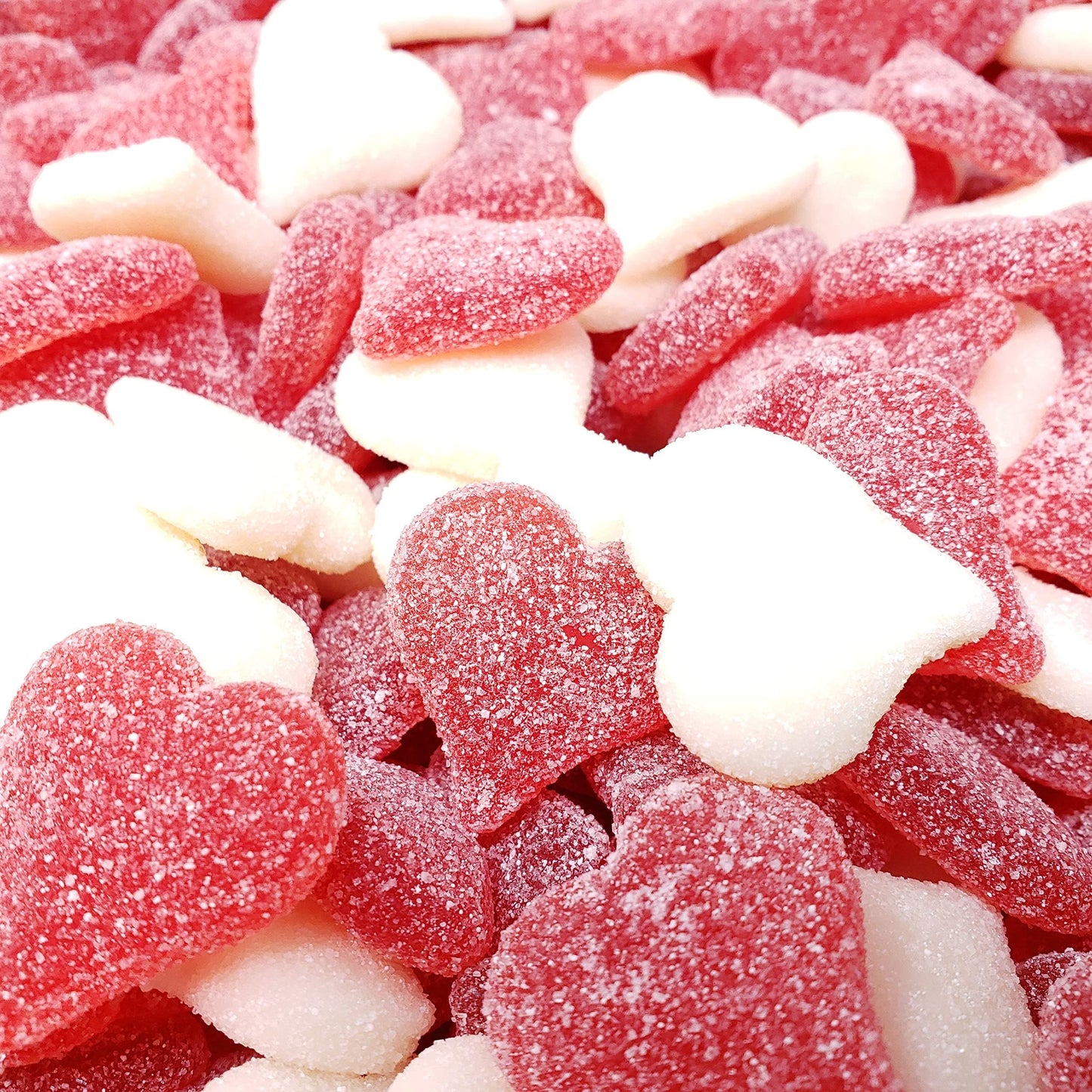 Candy Retailer Sour Sanded Gummi Valentine Hearts 2 Lb