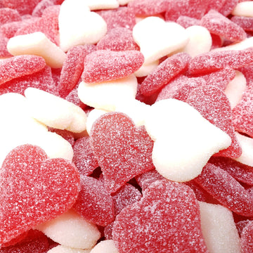 Candy Retailer Sour Sanded Gummi Valentine Hearts 2 Lb