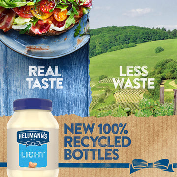 Hellmann'S Light Mayonnaise For A Creamy Condiment For Sandwiches And Simple Meals Light Mayo Made With 100% Cage-Free Eggs 30 O