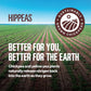 Hippeas Cheezy Cheddar Pops, 4 Ounce (Pack of 6), 3g Protein, 2g Fiber, Vegan, Gluten-Free, Crunchy, Plant Protein Snacks