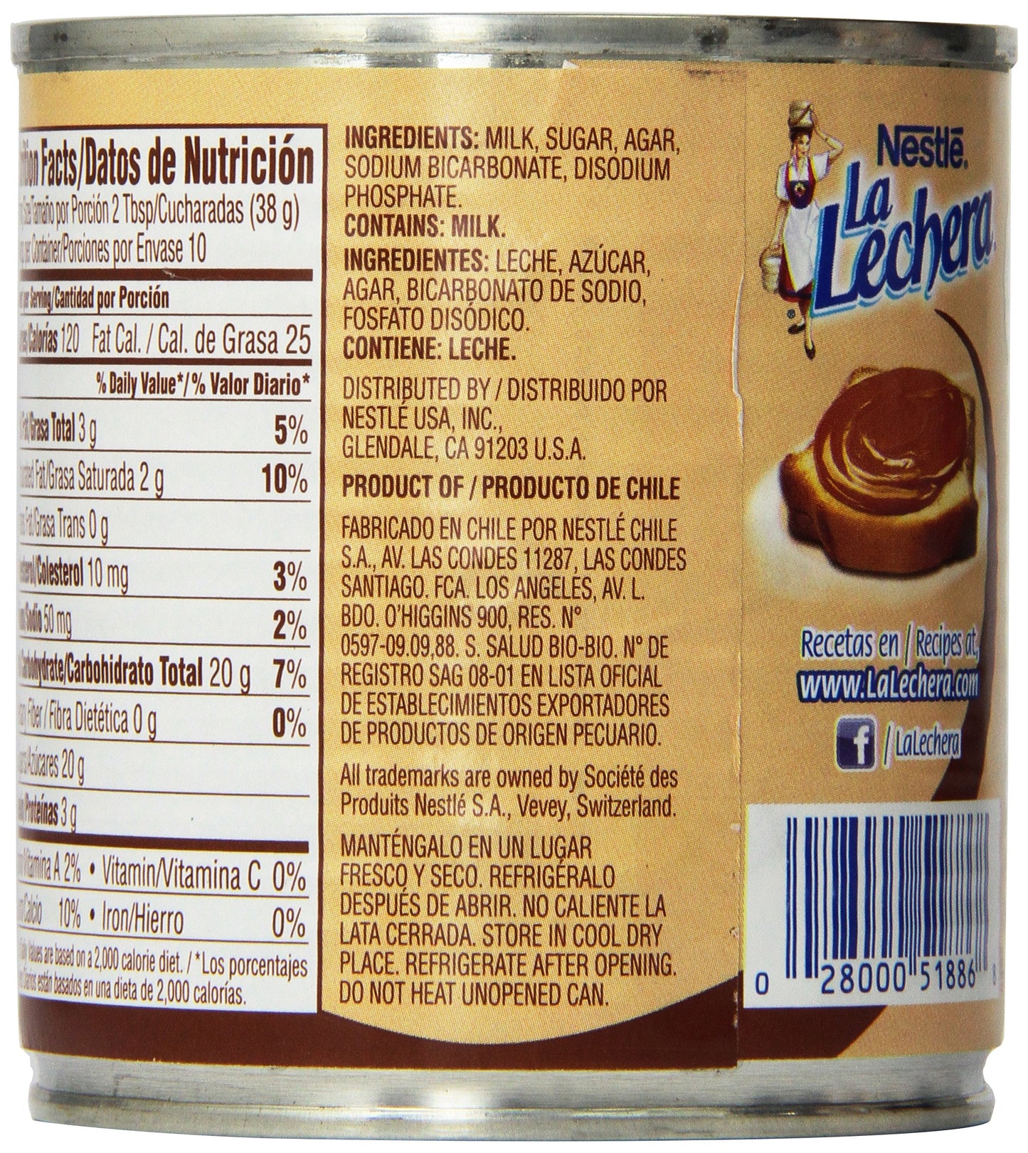 La Lechera Dulce De Leche, 13.4-Ounce Container (Pack of 6)