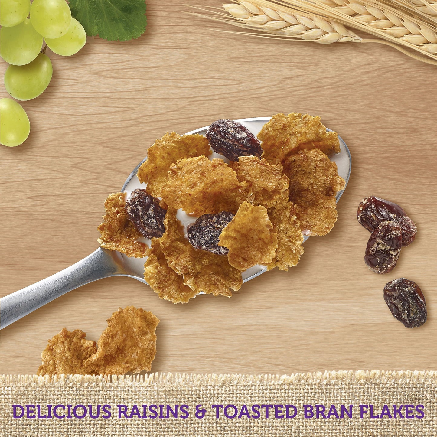 Kellogg's Raisin Bran Cereal, Original, Excellent Source of Fiber, 76.5 oz (2 Bags) - Nutritious Breakfast Option