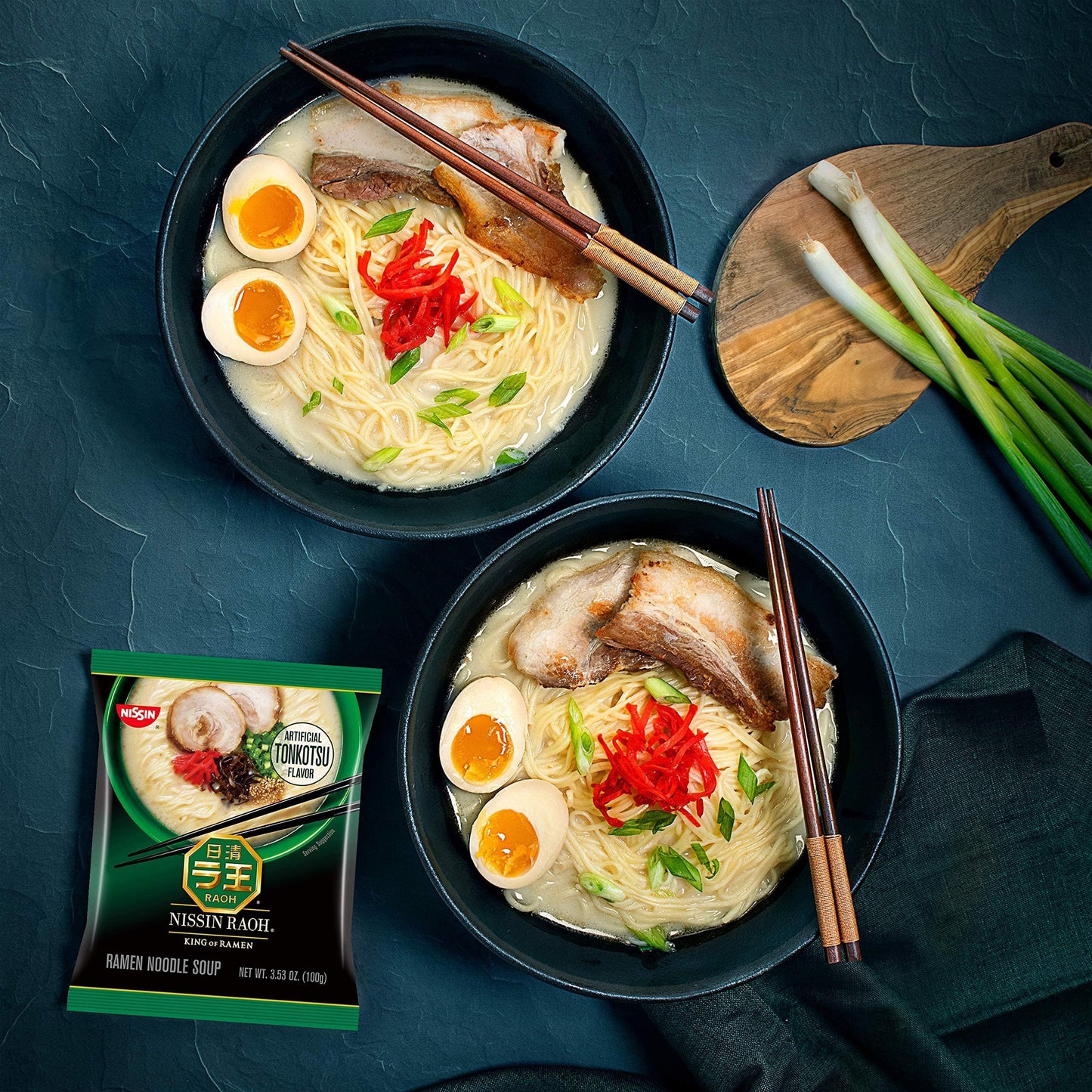 Nissin RAOH Tonkotsu Ramen Noodle Soup, 3.53 Ounce (Pack of 6)