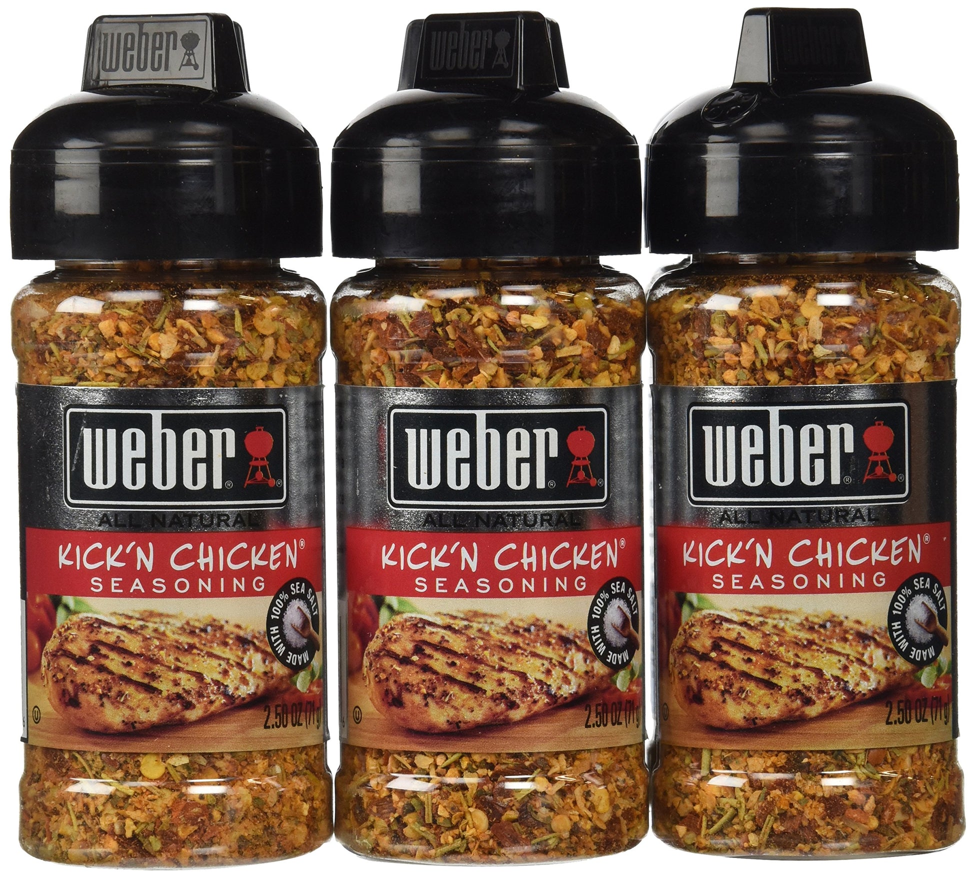 Weber Grill Seasoning Kickn Chicken, 2.5-Ounce (Pack Of 6)