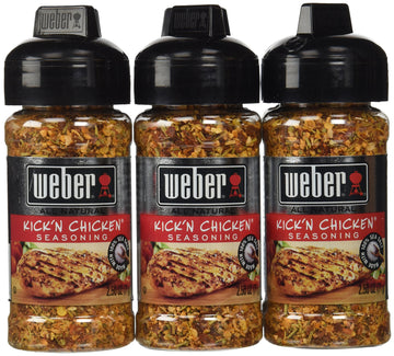 Weber Grill Seasoning Kickn Chicken, 2.5-Ounce (Pack Of 6)