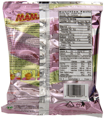 Mama Instant Noodle, Tom Yum Shrimp Spicy Flavor, 3.17 Ounce (Pack of 20) - Authentic Thai Instant Soup Noodles
