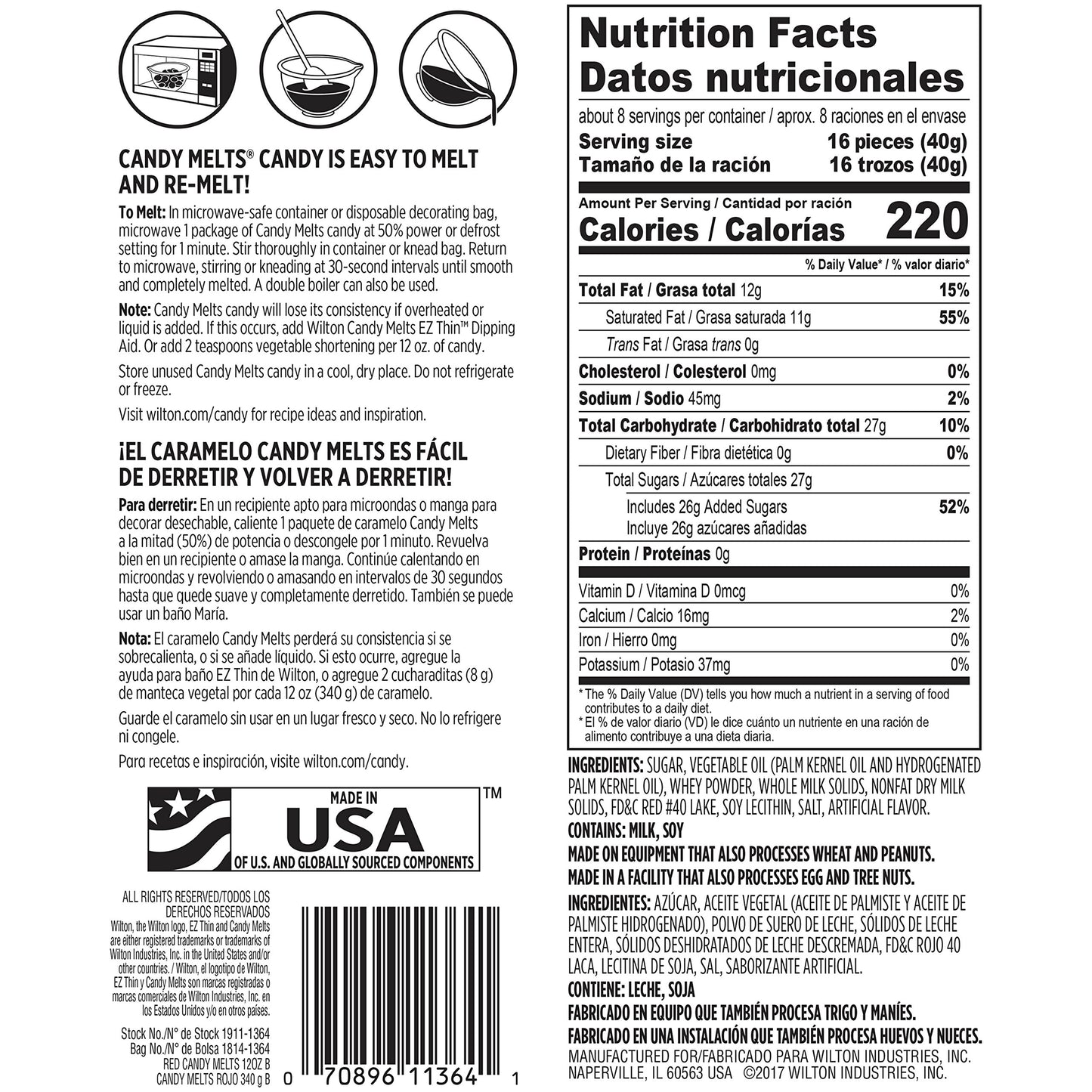 Wilton Red Candy Melts Candy, 12 oz.