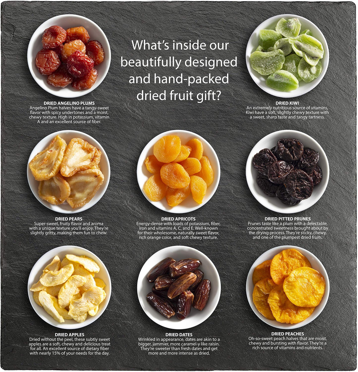 Simply Dried Fruit Gift Tray Basket Arrangement Nut Free for Holiday Birthday Healthy Snack Business Gourmet Food Platter 25 oz