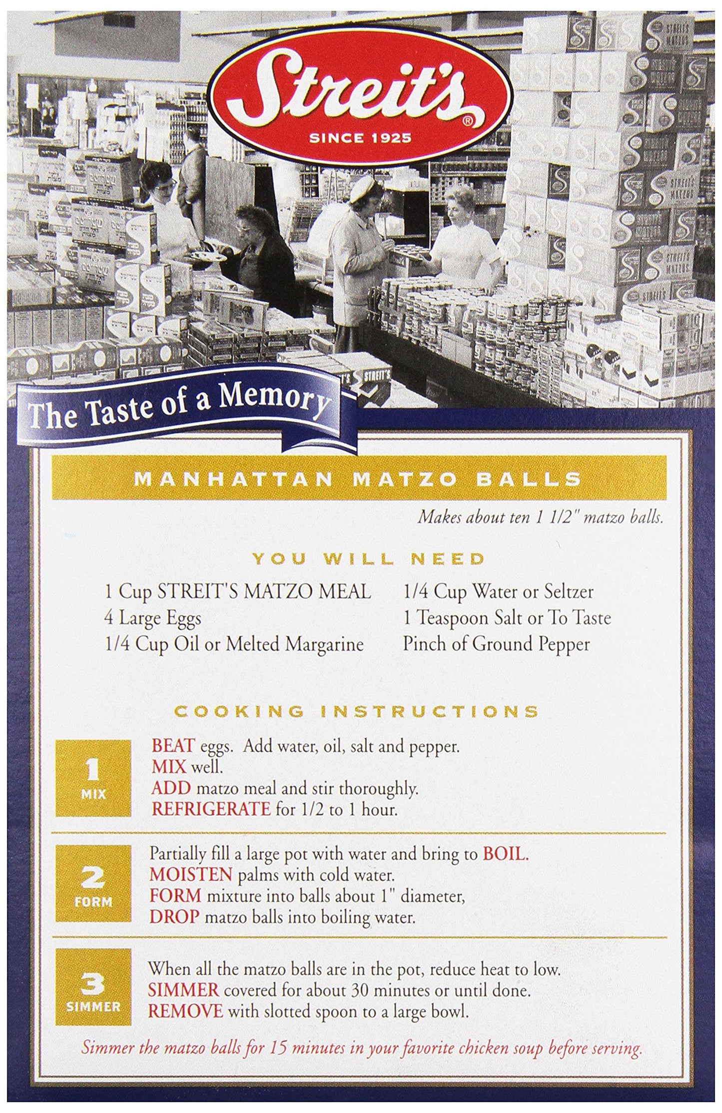 Streit'S Matzo Meal, 12 Oz