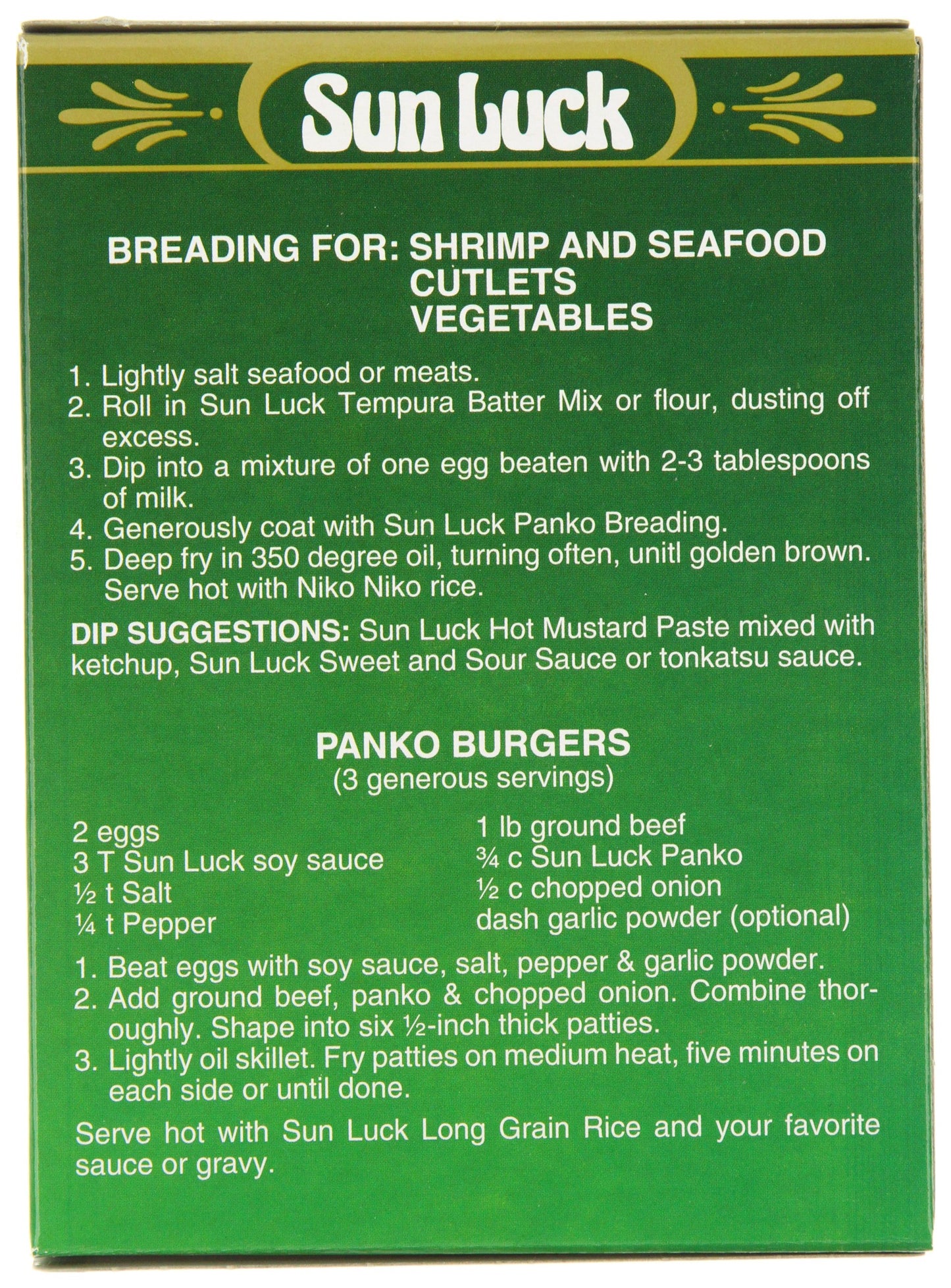 Sun Luck Panko Breading Mix, 3.5-Ounce Units (Pack Of 12)