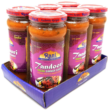 Rani Tandoori Vegan Simmer Sauce, Creamy Tomato & Smoked Paprika, 14oz (Pack of 5+1 FREE), All Natural, Vegan, Gluten Free