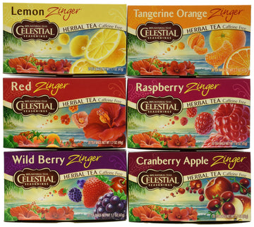 Celestial Seasonings Zinger Tea Variety 6-Pack