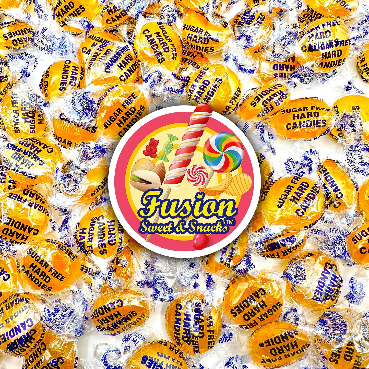 Sugar Free Butterscotch Hard Candy Arcor - 1LB Bag (About 75 Pieces) Of Individually Wrapped Sugar Free Butterscotch Buttons  Butter Scotch Bulk Candy