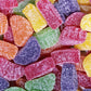 Assorted Fruit Slices - 1 lb of Fresh Sweet Sugar Coated Lemon Cherry Strawberry Orange Jelly Candies