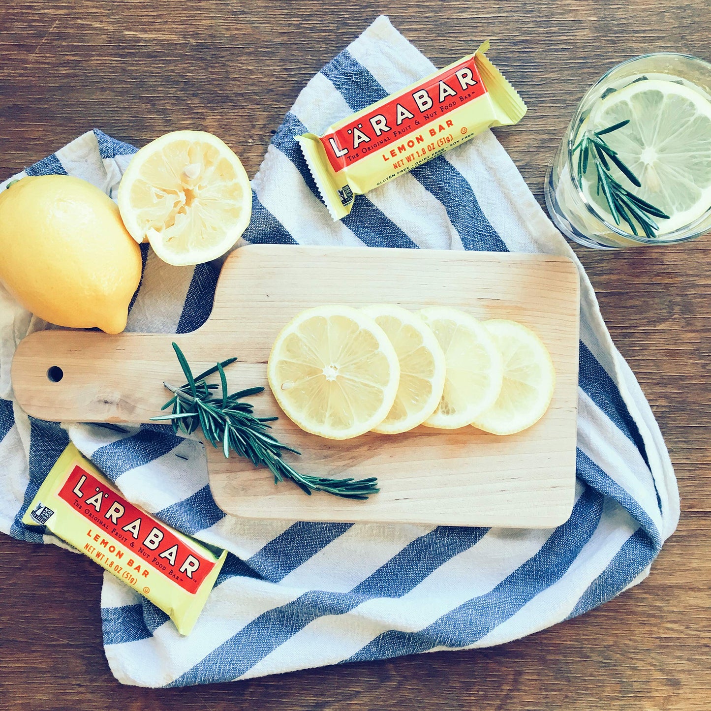 Larabar Lemon Bar, Gluten Free Vegan Fruit & Nut Bars, 1.6 Oz Bars, 18 Ct