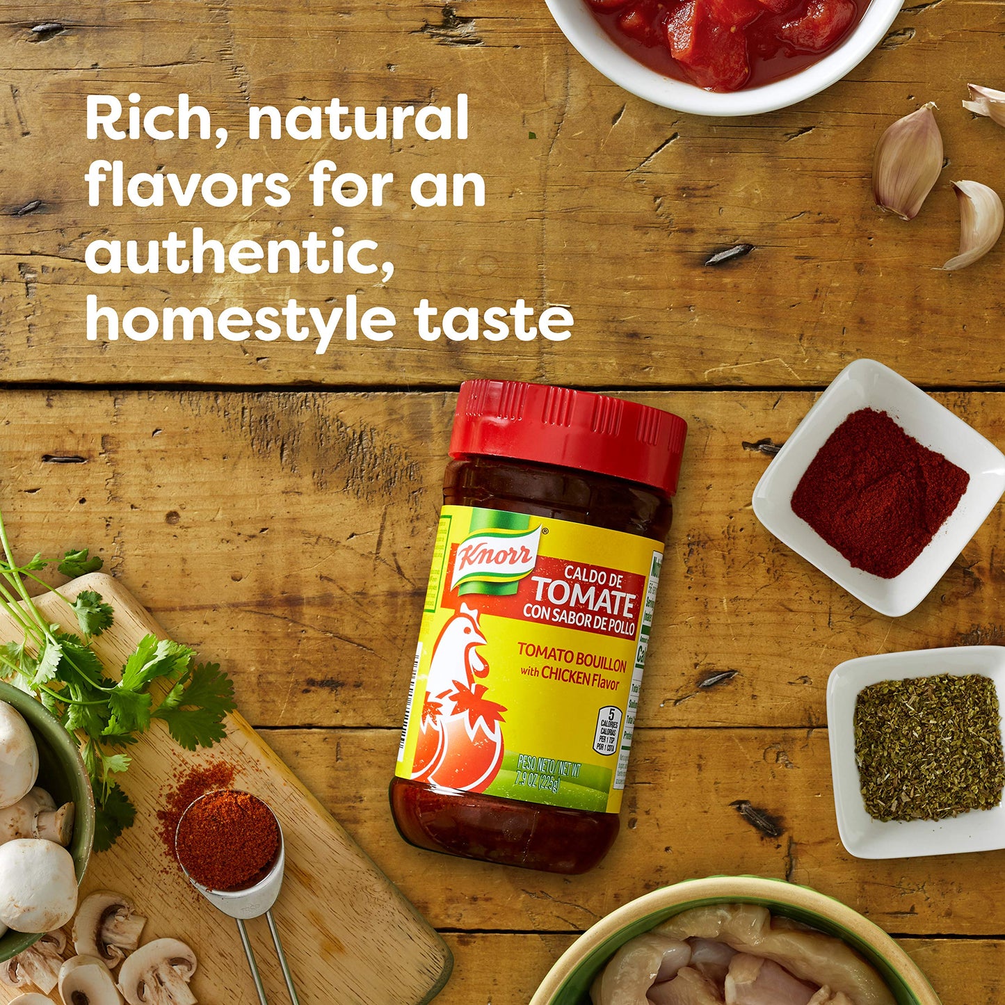 Knorr Tomato Bouillon With Chicken Flavor For Sauces, Soups And Stews Granulated Fat And Cholesterol Free, 32 Oz, 3 Pack
