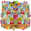 Foxy Fane 99-Count Holiday Candy Gift Box & Care Package - Variety Pack Of 99 Delicious Treats