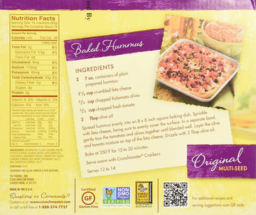 Crunchmaster Multi-Grain Crackers, Gluten Free, 20 oz.