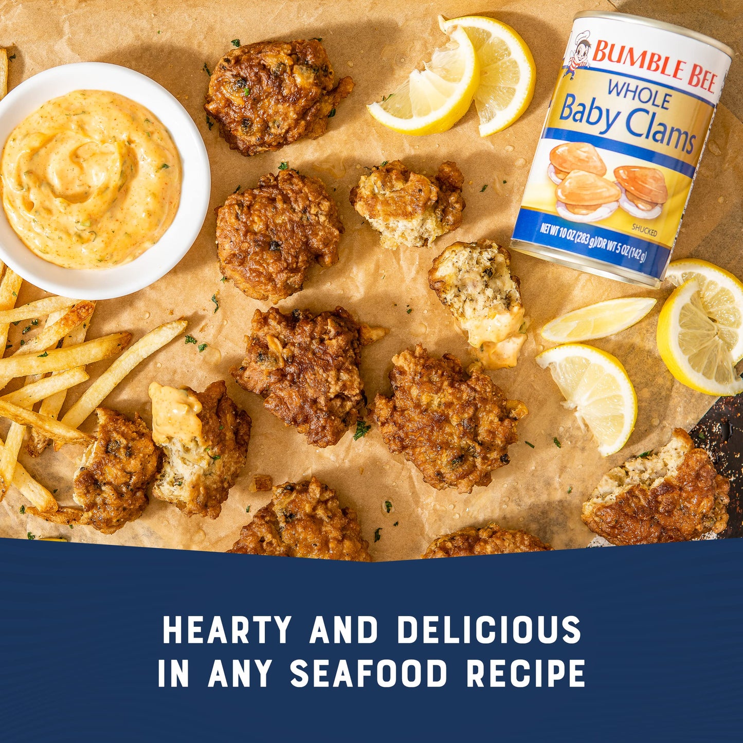 Bumble Bee Whole Baby Canned Clams, 10 Oz Can (Pack Of 12) - Ready To Eat - 13G Protein Per Serving - Gluten Free